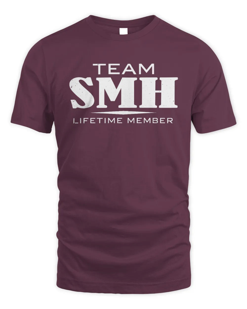 SMH BL62-K4-128 - Personalized “Team NAME Lifetime Member” - Unisex Standard T-Shirt - Maroon