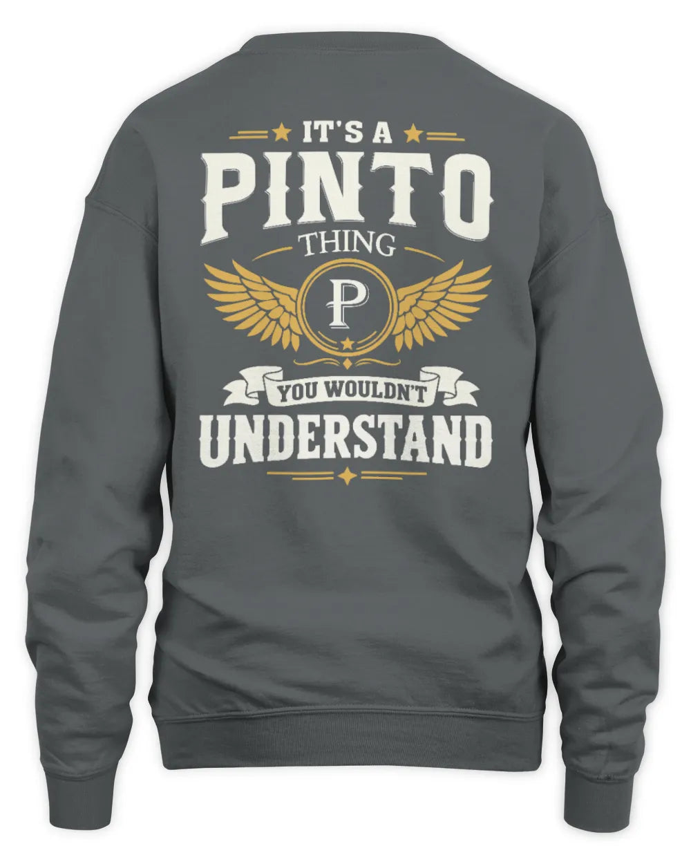 PINTO KT06-M008 It’s a [NAME] Thing – You Wouldn’t Understand | Personalized Vintage T-Shirt - Unisex Sweatshirt - Charcoal