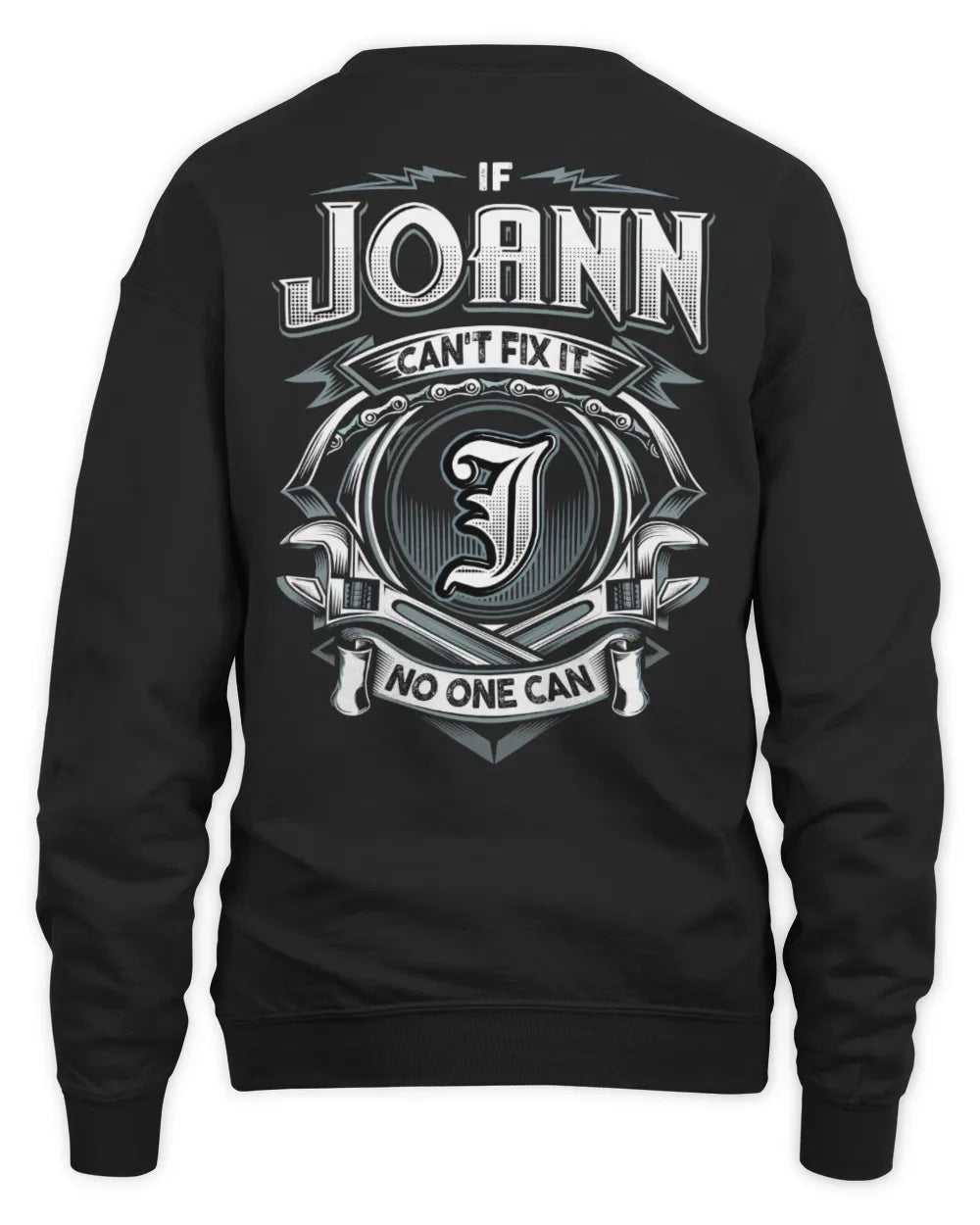 JOANN AP81-K4-626 - Personalized Ahmed Quote Apparel “If Ahmed Can't Fix It, No One Can” - Unisex Sweatshirt - Black