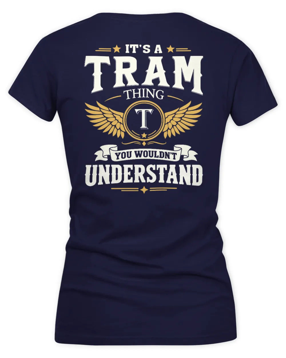 TRAM KT06-M008 It’s a [NAME] Thing – You Wouldn’t Understand | Personalized Vintage T-Shirt - Women's V-Neck T-Shirt - Navy