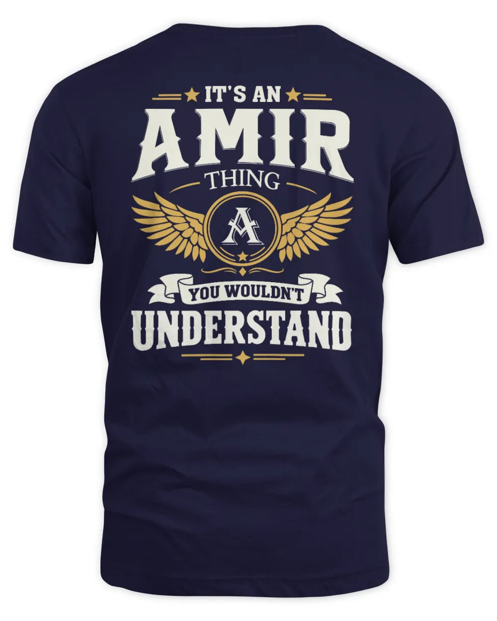 AMIR KT06-M008 It’s a [NAME] Thing – You Wouldn’t Understand | Personalized Vintage T-Shirt - Unisex Standard T-Shirt - Navy