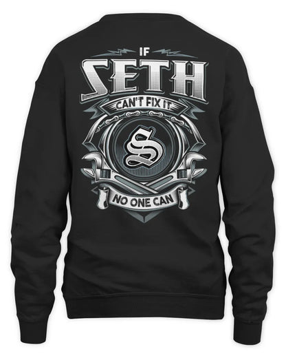 SETH AP81-K4-626 - Personalized Ahmed Quote Apparel “If Ahmed Can't Fix It, No One Can” - Unisex Sweatshirt - Black