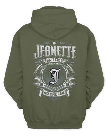 JEANETTE AP81-K4-626 - Personalized Ahmed Quote Apparel “If Ahmed Can't Fix It, No One Can” - Unisex Hoodie - Military Green