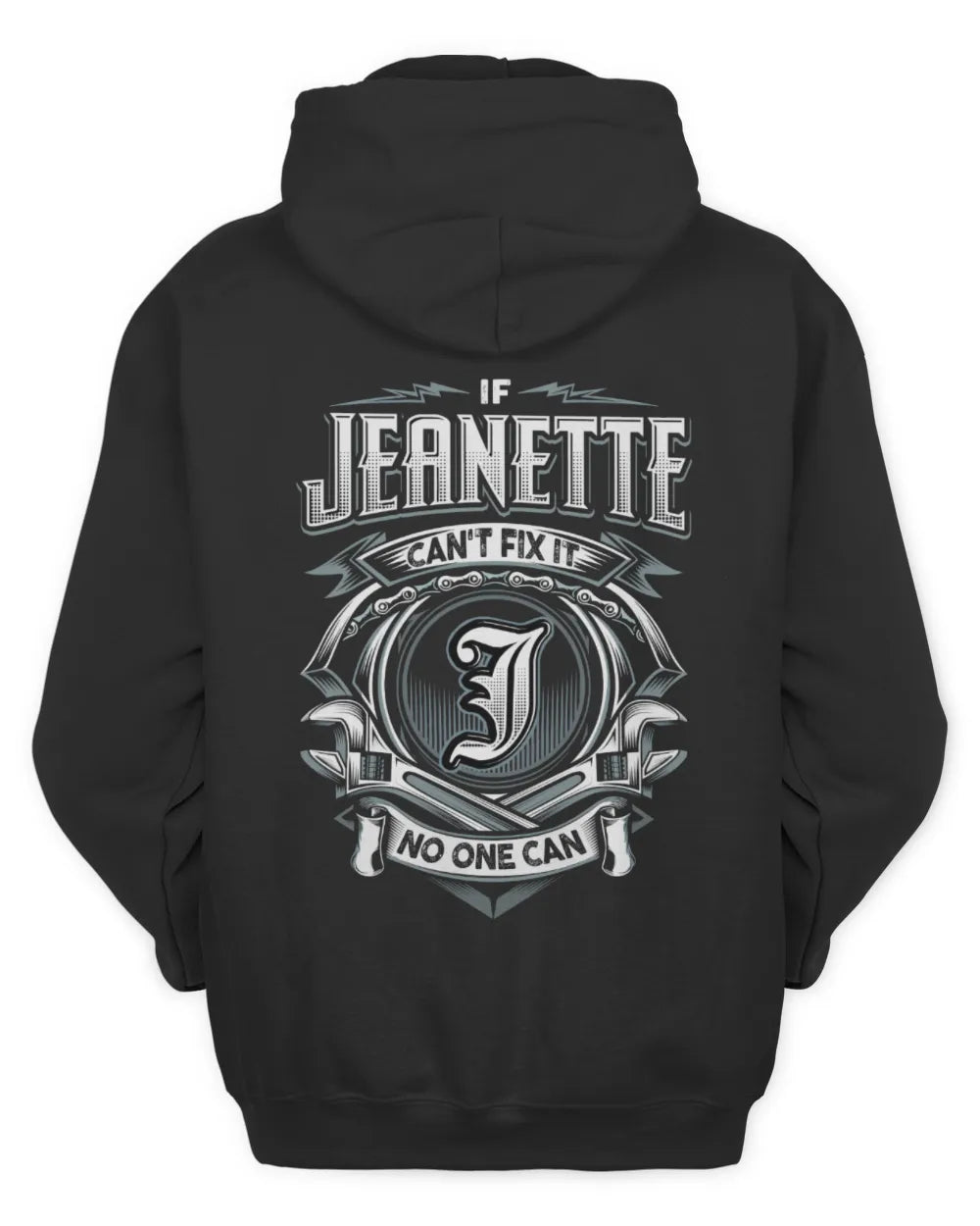 JEANETTE AP81-K4-626 - Personalized Ahmed Quote Apparel “If Ahmed Can't Fix It, No One Can” - Unisex Hoodie - Black
