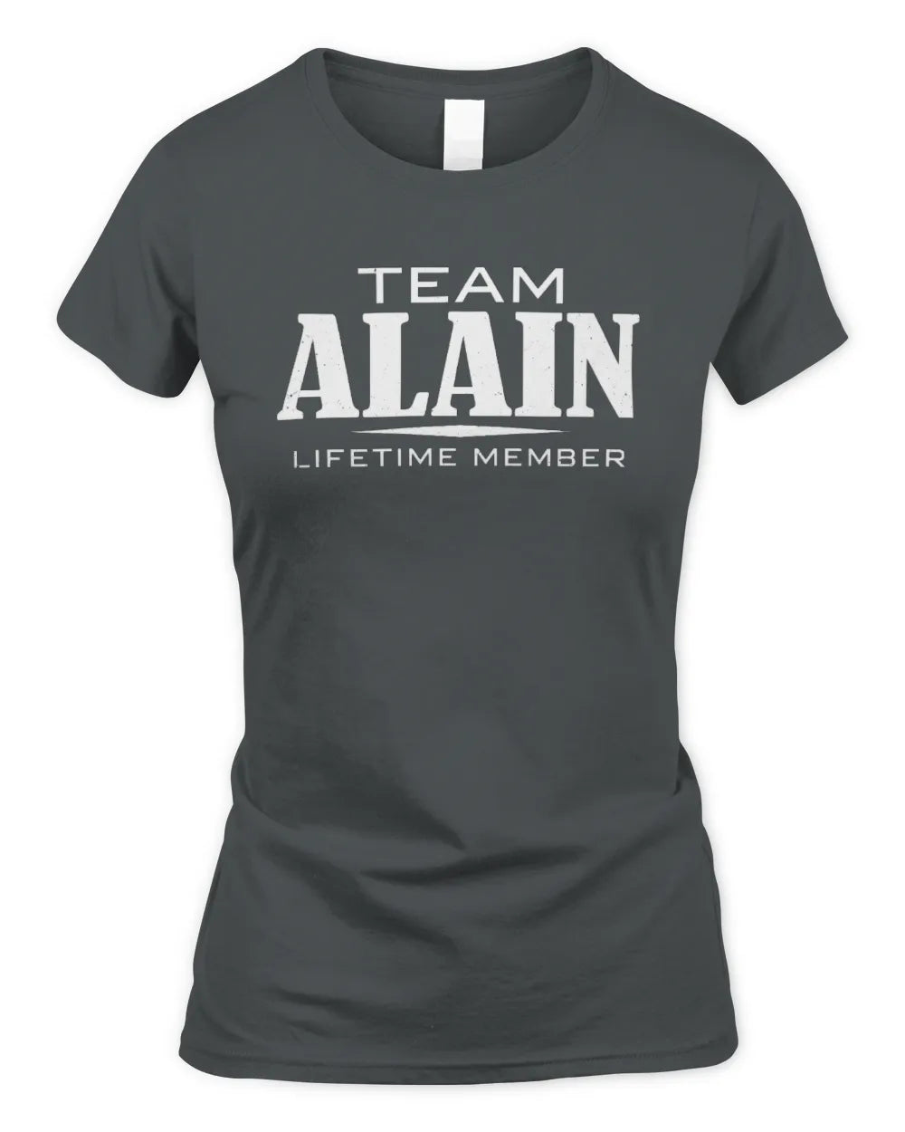 ALAIN BL62-K4-128 - Personalized “Team NAME Lifetime Member” - Women's Standard T-Shirt - Charcoal