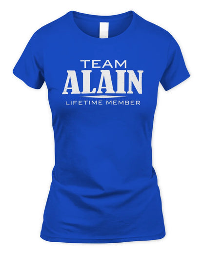 ALAIN BL62-K4-128 - Personalized “Team NAME Lifetime Member” - Women's Standard T-Shirt - Royal