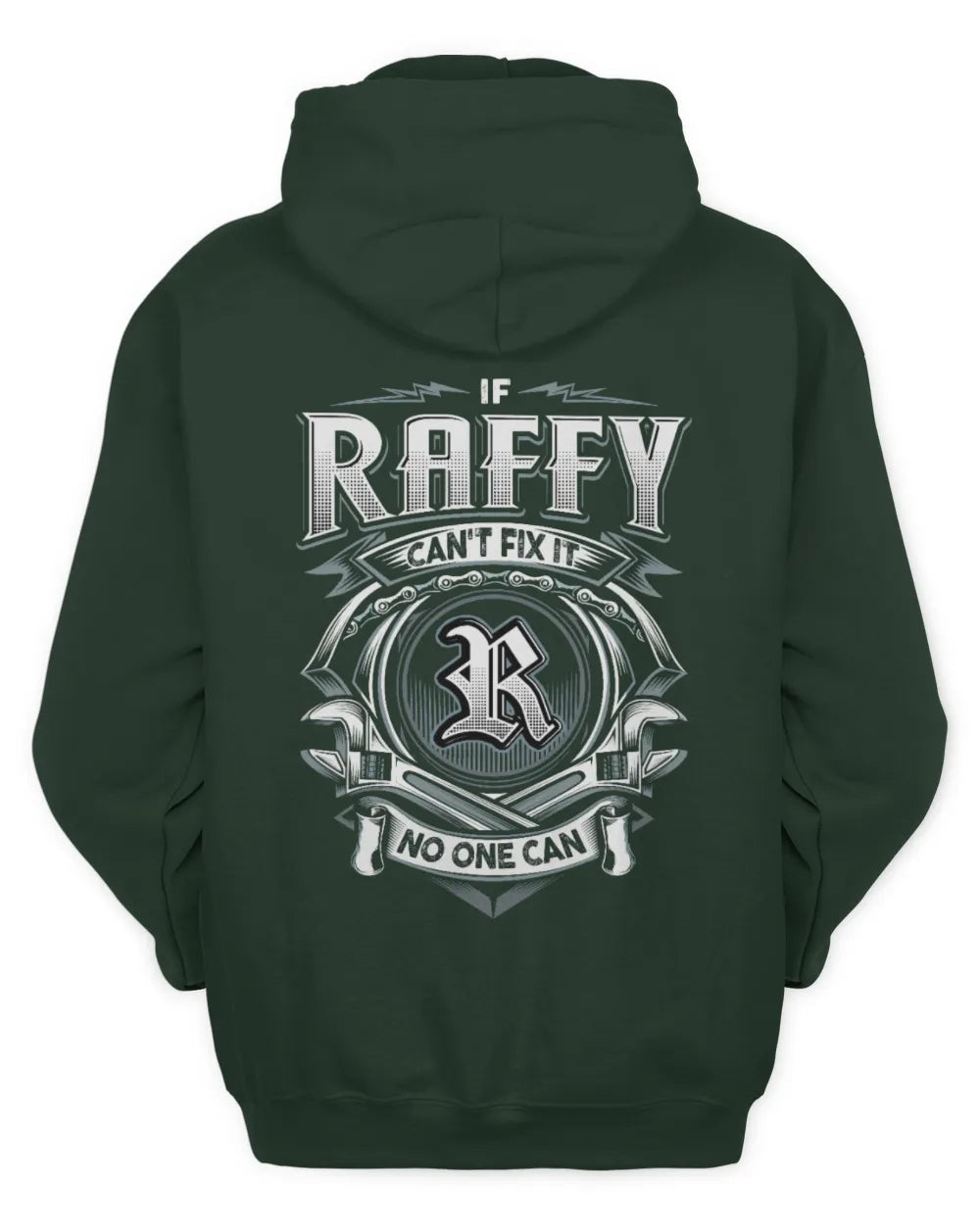 RAFFY AP81-K4-626 - Personalized Ahmed Quote Apparel “If Ahmed Can't Fix It, No One Can” - Unisex Hoodie - Forest Green