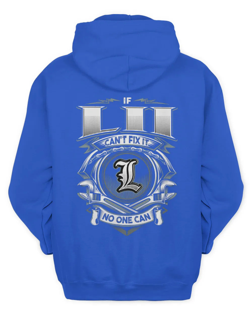 LII AP81-K4-626 - Personalized Ahmed Quote Apparel “If Ahmed Can't Fix It, No One Can” - Unisex Hoodie - Royal