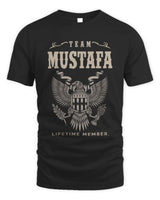 MUSTAFA TP06-K82 – Personalized Classic Style Apparel “Team NAME Lifetime Member” - Unisex Standard T-Shirt - Black