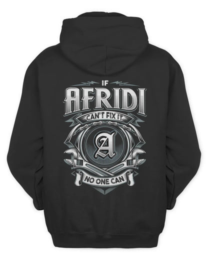 AFRIDI AP81-K4-626 - Personalized Ahmed Quote Apparel “If Ahmed Can't Fix It, No One Can” - Unisex Hoodie - Black