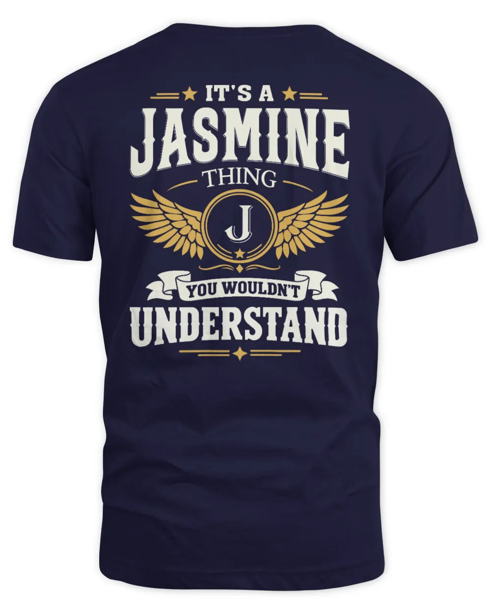 JASMINE KT06-M008 It’s a [NAME] Thing – You Wouldn’t Understand | Personalized Vintage T-Shirt - Unisex Standard T-Shirt - Navy