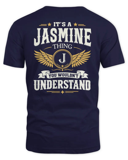 JASMINE KT06-M008 It’s a [NAME] Thing – You Wouldn’t Understand | Personalized Vintage T-Shirt - Unisex Standard T-Shirt - Navy