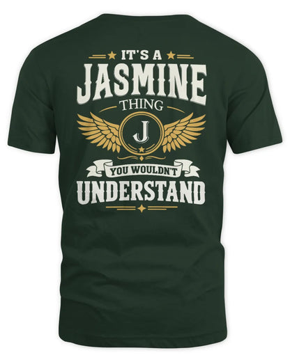 JASMINE KT06-M008 It’s a [NAME] Thing – You Wouldn’t Understand | Personalized Vintage T-Shirt - Unisex Standard T-Shirt - Forest Green