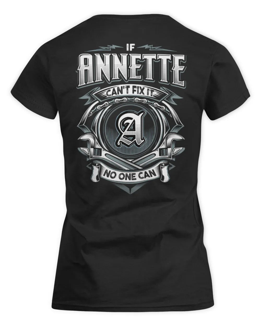 ANNETTE AP81-K4-626 - Personalized Ahmed Quote Apparel “If Ahmed Can't Fix It, No One Can” - Women's Standard T-Shirt - Black