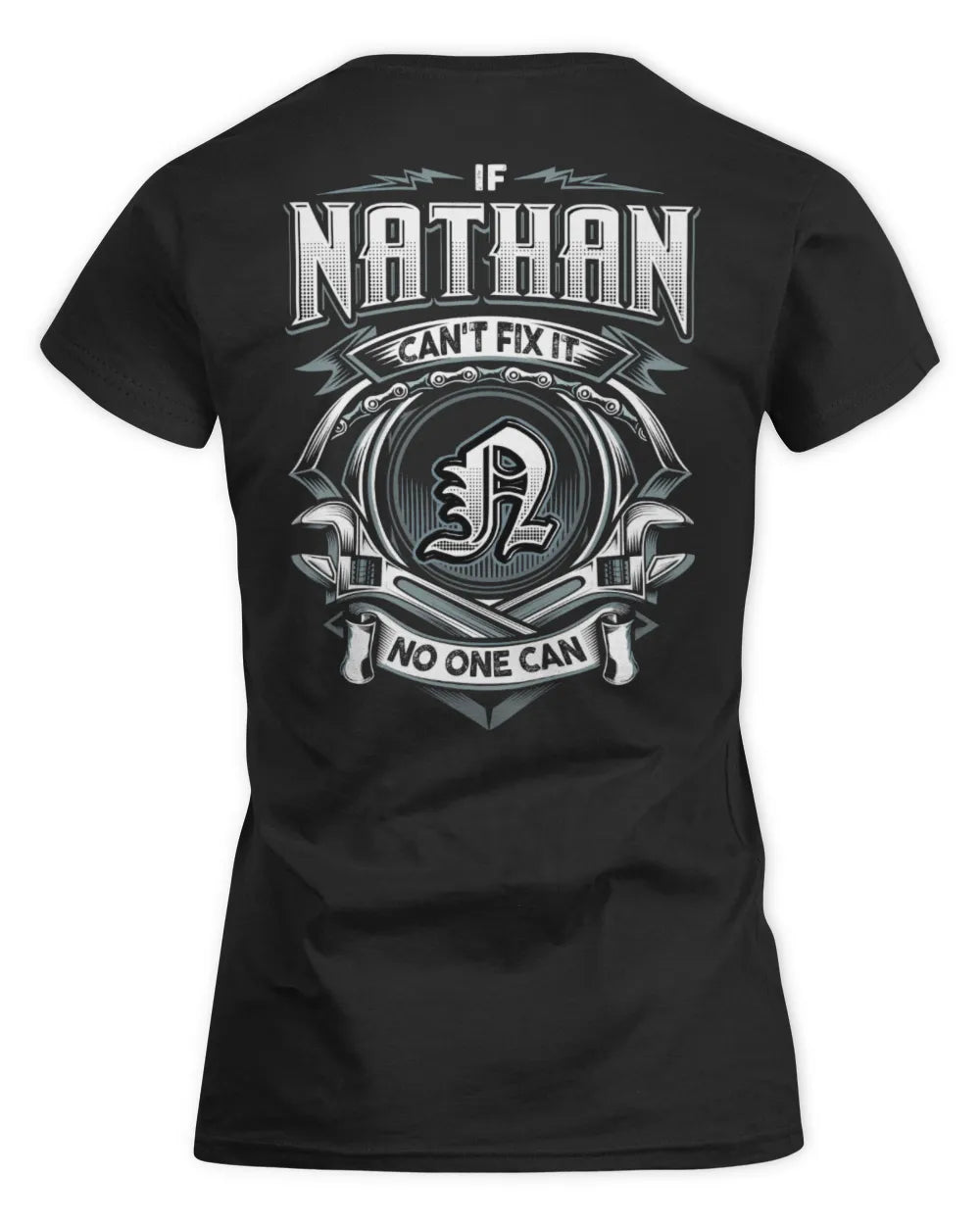 NATHAN AP81-K4-626 - Personalized Ahmed Quote Apparel “If Ahmed Can't Fix It, No One Can” - Women's Standard T-Shirt - Black