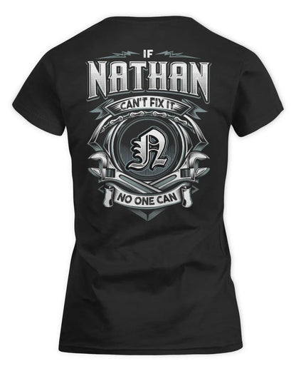 NATHAN AP81-K4-626 - Personalized Ahmed Quote Apparel “If Ahmed Can't Fix It, No One Can” - Women's Standard T-Shirt - Black