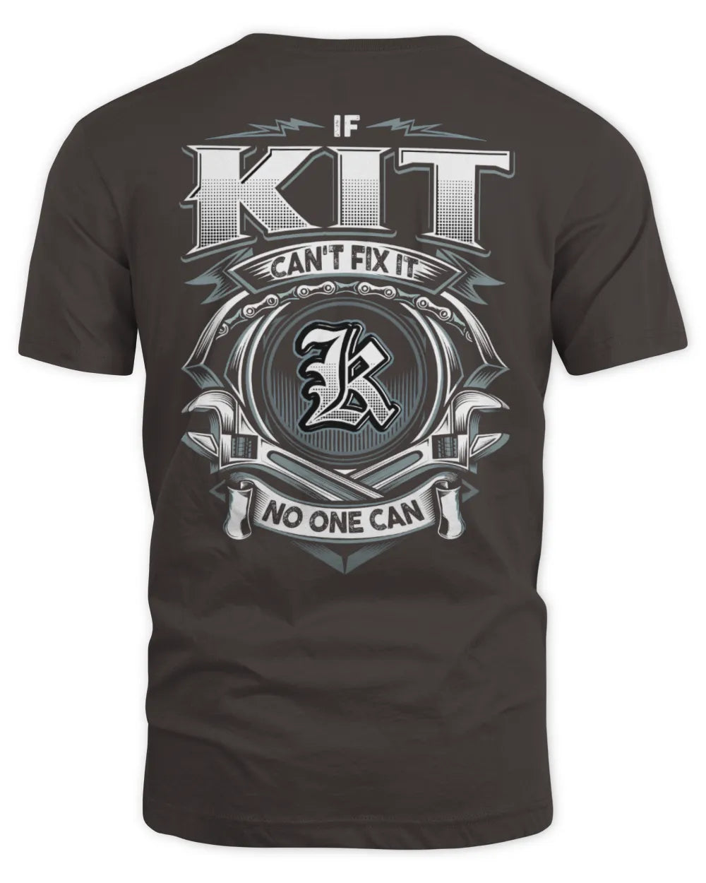 KIT AP81-K4-626 - Personalized Ahmed Quote Apparel “If Ahmed Can't Fix It, No One Can” - Unisex Standard T-Shirt - Dark Chocolate