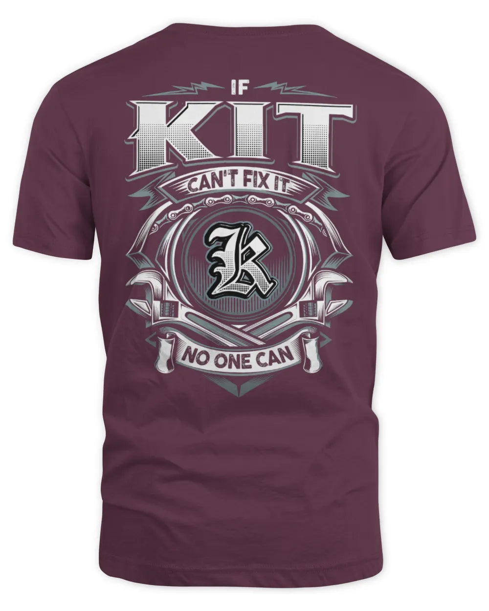 KIT AP81-K4-626 - Personalized Ahmed Quote Apparel “If Ahmed Can't Fix It, No One Can” - Unisex Standard T-Shirt - Maroon