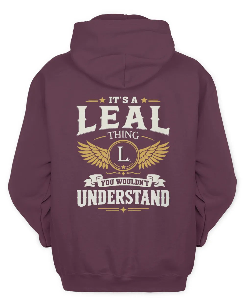LEAL KT06-M008 It’s a [NAME] Thing – You Wouldn’t Understand | Personalized Vintage T-Shirt - Unisex Hoodie - Maroon