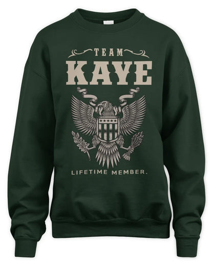 KAYE TP06-K82 – Personalized Classic Style Apparel “Team NAME Lifetime Member” - Unisex Sweatshirt - Forest Green