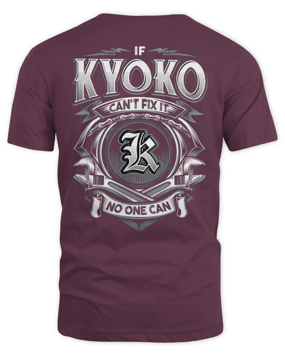 KYOKO AP81-K4-626 - Personalized Ahmed Quote Apparel “If Ahmed Can't Fix It, No One Can” - Unisex Standard T-Shirt - Maroon