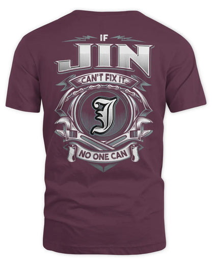 JIN AP81-K4-626 - Personalized Ahmed Quote Apparel “If Ahmed Can't Fix It, No One Can” - Unisex Standard T-Shirt - Maroon