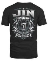 JIN AP81-K4-626 - Personalized Ahmed Quote Apparel “If Ahmed Can't Fix It, No One Can” - Unisex Standard T-Shirt - Black