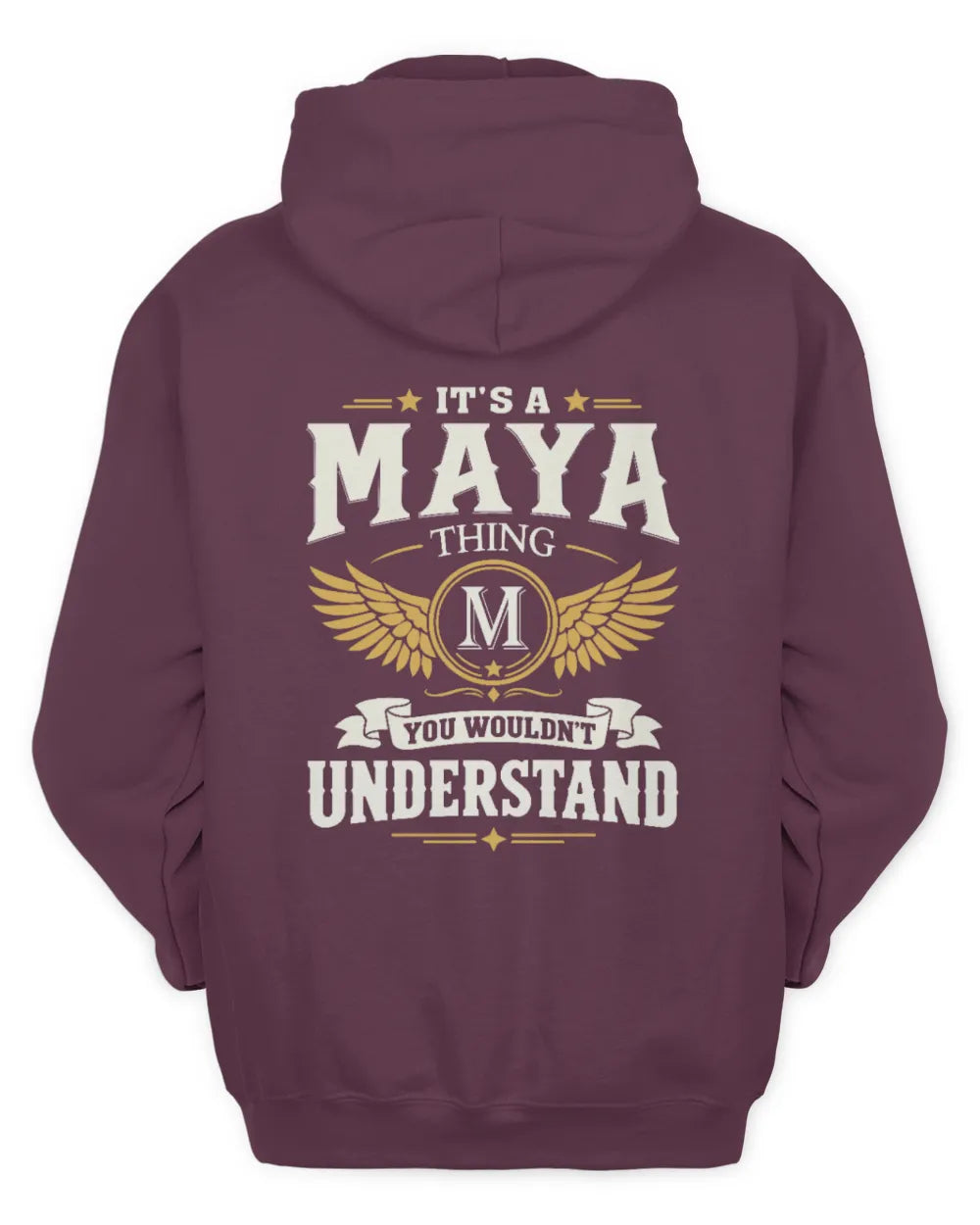 MAYA KT06-M008 It’s a [NAME] Thing – You Wouldn’t Understand | Personalized Vintage T-Shirt - Unisex Hoodie - Maroon