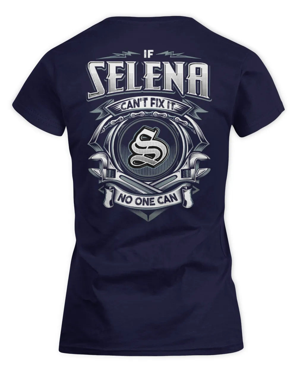 SELENA AP81-K4-626 - Personalized Ahmed Quote Apparel “If Ahmed Can't Fix It, No One Can” - Women's Standard T-Shirt - Navy