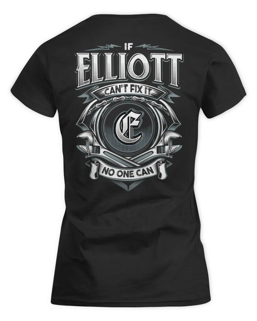 ELLIOTT AP81-K4-626 - Personalized Ahmed Quote Apparel “If Ahmed Can't Fix It, No One Can” - Women's Standard T-Shirt - Black