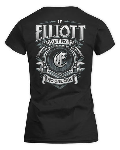ELLIOTT AP81-K4-626 - Personalized Ahmed Quote Apparel “If Ahmed Can't Fix It, No One Can” - Women's Standard T-Shirt - Black