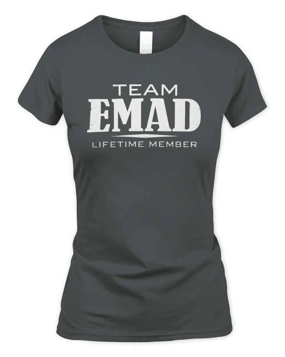 EMAD BL62-K4-128 - Personalized “Team NAME Lifetime Member” - Women's Standard T-Shirt - Charcoal