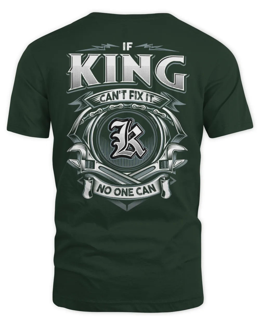 KING AP81-K4-626 - Personalized Ahmed Quote Apparel “If Ahmed Can't Fix It, No One Can” - Unisex Standard T-Shirt - Forest Green