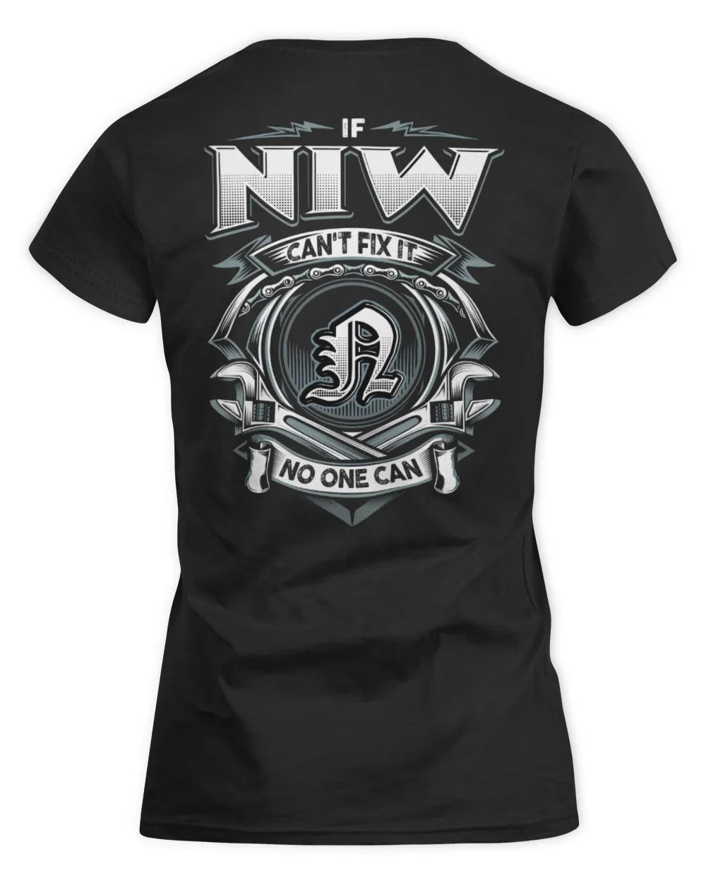 NIW AP81-K4-626 - Personalized Ahmed Quote Apparel “If Ahmed Can't Fix It, No One Can” - Women's Standard T-Shirt - Black