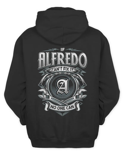 ALFREDO AP81-K4-626 - Personalized Ahmed Quote Apparel “If Ahmed Can't Fix It, No One Can” - Unisex Hoodie - Black