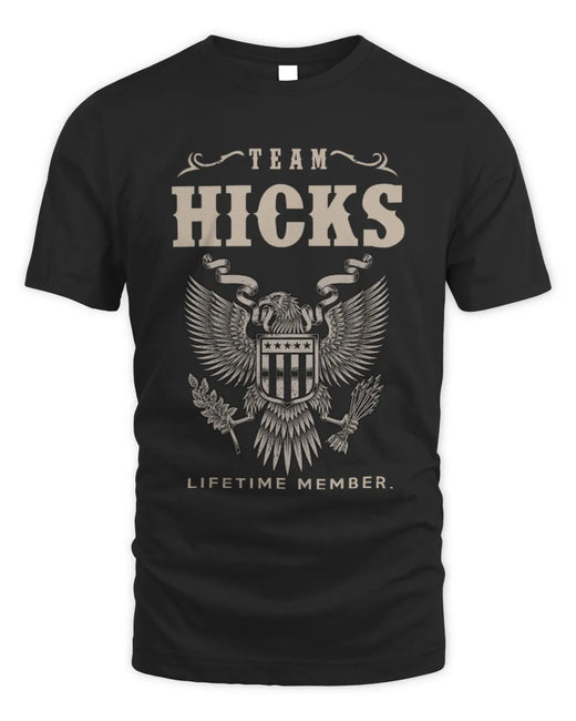 HICKS TP06-K82 – Personalized Classic Style Apparel “Team NAME Lifetime Member”