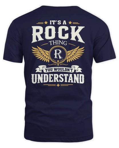 ROCK KT06-M008 It’s a [NAME] Thing – You Wouldn’t Understand | Personalized Vintage T-Shirt - Unisex Standard T-Shirt - Navy