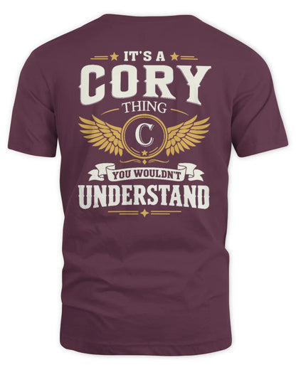 CORY KT06-M008 It’s a [NAME] Thing – You Wouldn’t Understand | Personalized Vintage T-Shirt - Unisex Standard T-Shirt - Maroon
