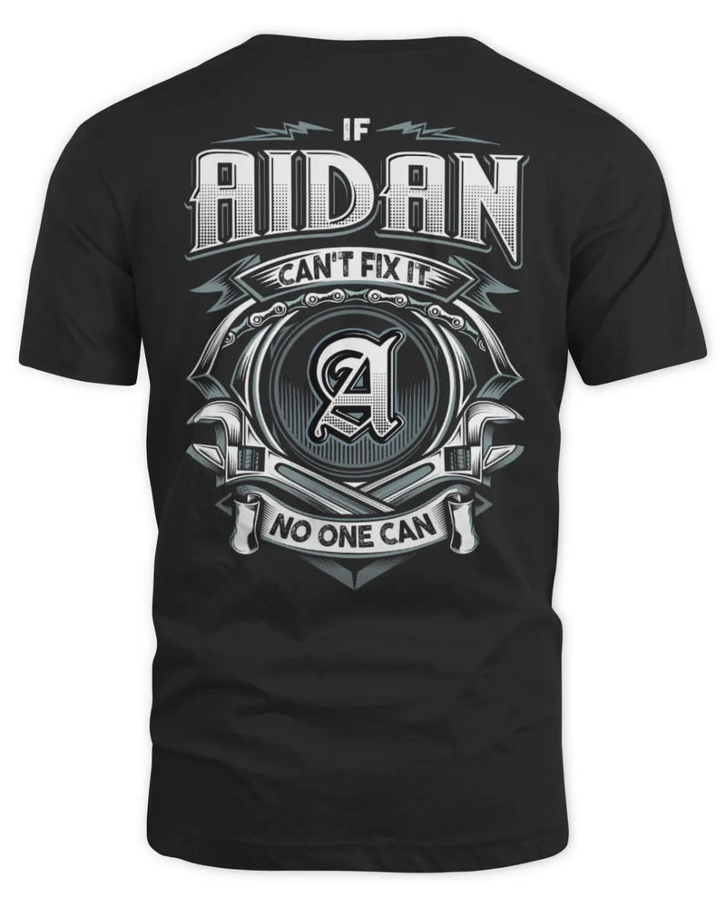 AIDAN AP81-K4-626 - Personalized Ahmed Quote Apparel “If Ahmed Can't Fix It, No One Can” - Unisex Standard T-Shirt - Black