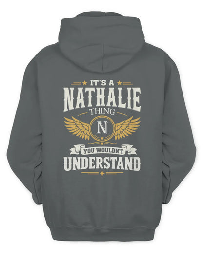 NATHALIE KT06-M008 It’s a [NAME] Thing – You Wouldn’t Understand | Personalized Vintage T-Shirt - Unisex Hoodie - Charcoal