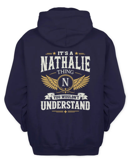 NATHALIE KT06-M008 It’s a [NAME] Thing – You Wouldn’t Understand | Personalized Vintage T-Shirt - Unisex Hoodie - Navy