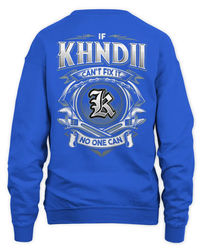 KHNDII AP81-K4-626 - Personalized Ahmed Quote Apparel “If Ahmed Can't Fix It, No One Can” - Unisex Sweatshirt - Royal