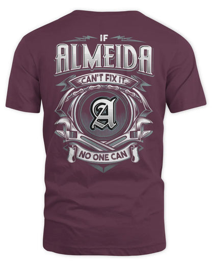 ALMEIDA AP81-K4-626 - Personalized Ahmed Quote Apparel “If Ahmed Can't Fix It, No One Can” - Unisex Standard T-Shirt - Maroon