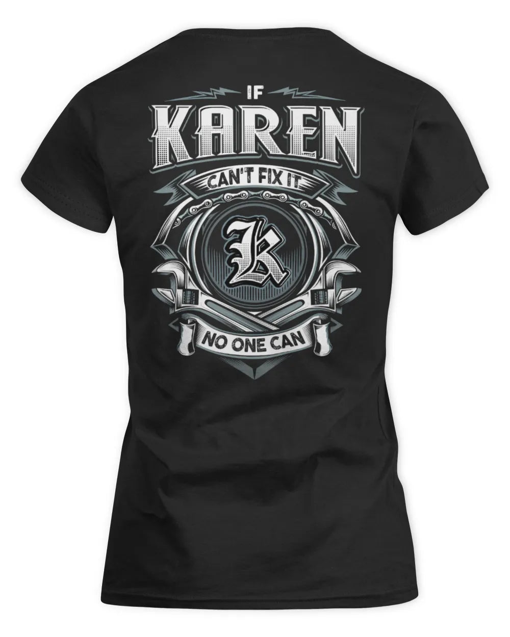 KAREN AP81-K4-626 - Personalized Ahmed Quote Apparel “If Ahmed Can't Fix It, No One Can” - Women's Standard T-Shirt - Black