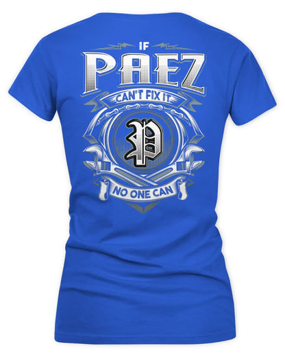 PAEZ AP81-K4-626 - Personalized Ahmed Quote Apparel “If Ahmed Can't Fix It, No One Can” - Women's V-Neck T-Shirt - Royal