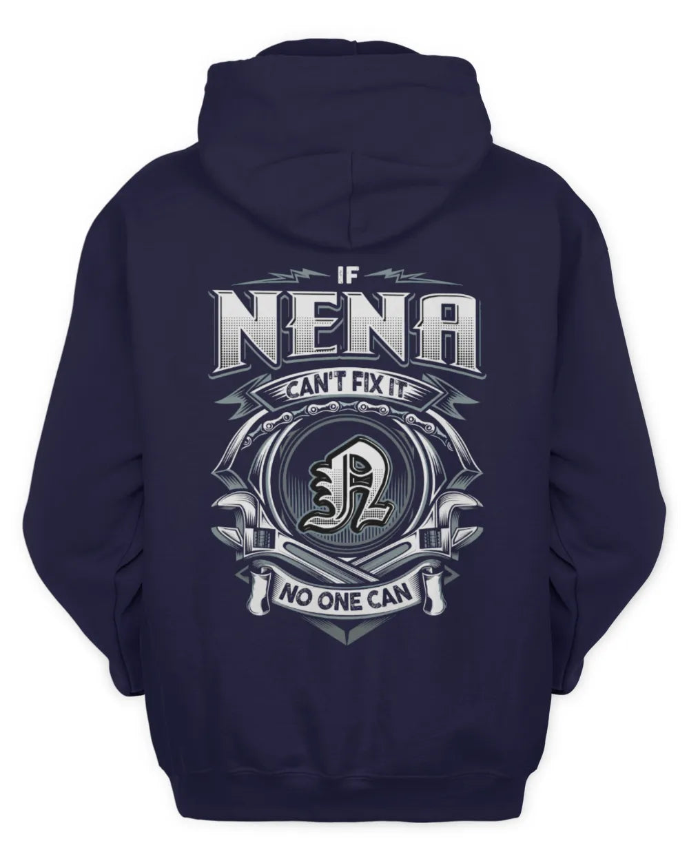 NENA AP81-K4-626 - Personalized Ahmed Quote Apparel “If Ahmed Can't Fix It, No One Can” - Unisex Hoodie - Navy
