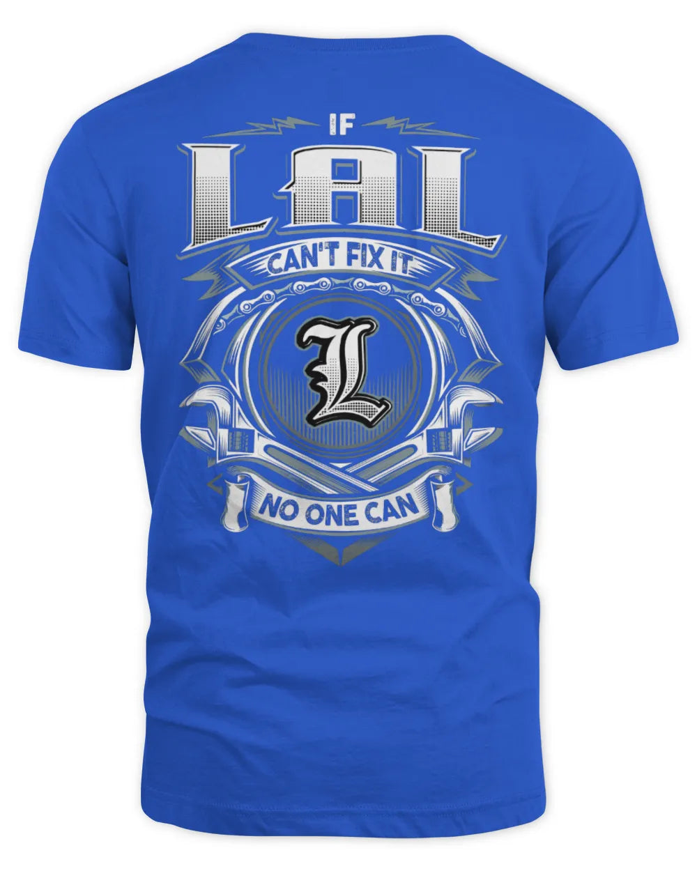 LAL AP81-K4-626 - Personalized Ahmed Quote Apparel “If Ahmed Can't Fix It, No One Can” - Unisex Standard T-Shirt - Royal