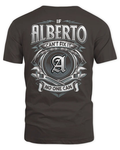ALBERTO AP81-K4-626 - Personalized Ahmed Quote Apparel “If Ahmed Can't Fix It, No One Can” - Unisex Standard T-Shirt - Dark Chocolate