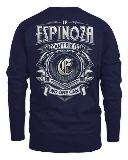 ESPINOZA AP81-K4-626 - Personalized Ahmed Quote Apparel “If Ahmed Can't Fix It, No One Can” - Men's Long Sleeved T-Shirt - Navy