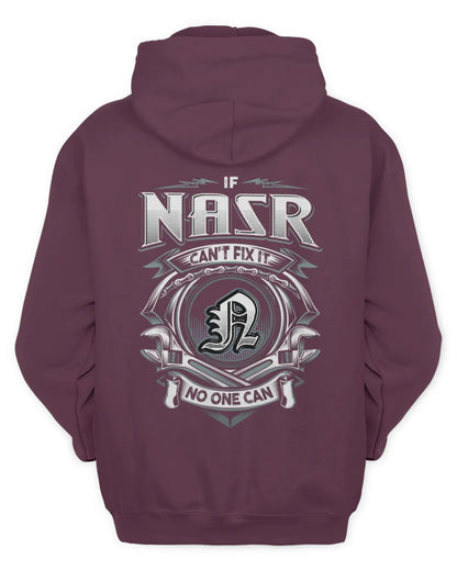 NASR AP81-K4-626 - Personalized Ahmed Quote Apparel “If Ahmed Can't Fix It, No One Can” - Unisex Hoodie - Maroon